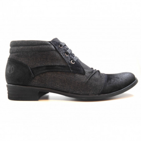 Derby homme montante tendance à lacets Noir