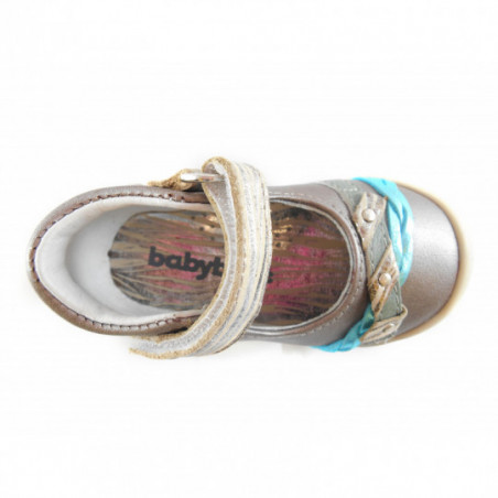 Chaussures bébé fille en cuir Babybotte