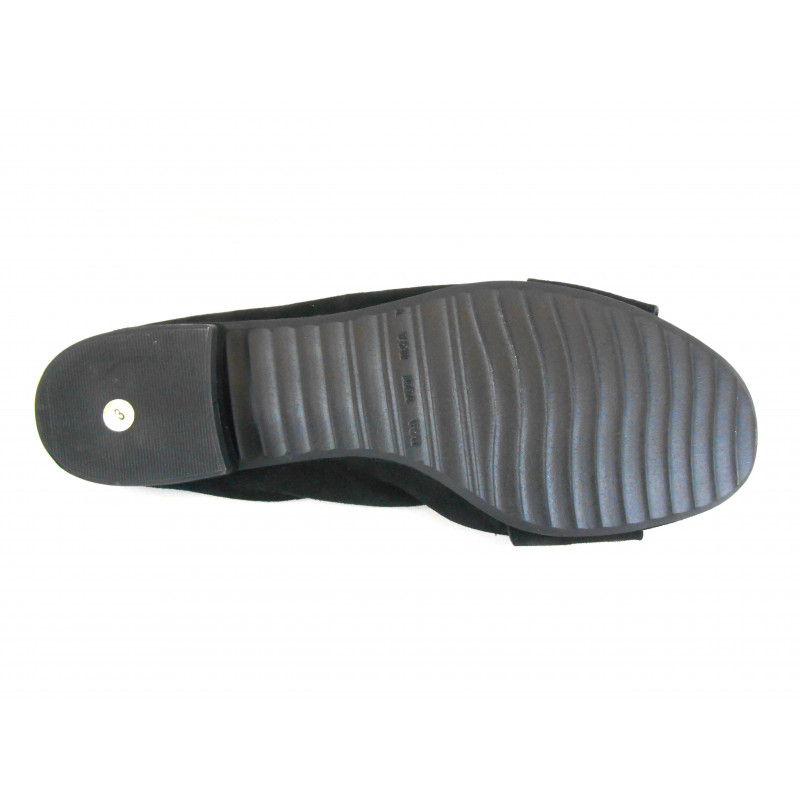 Ballerines noires en cuir chic femme