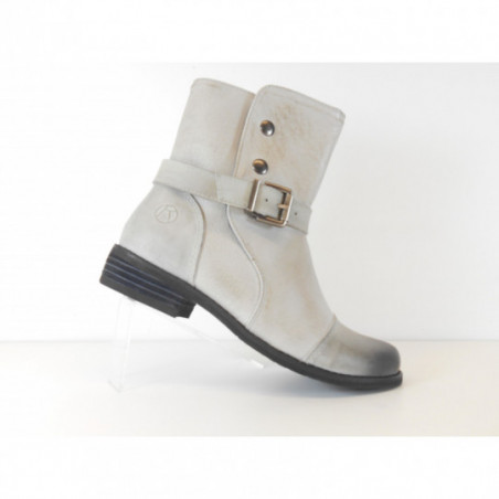 Bottines femme cuir gris clair Kdopa