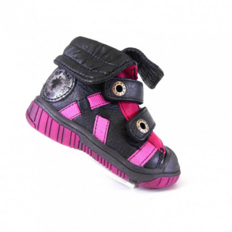 Chaussure Babybotte Cuir Velcro Fille