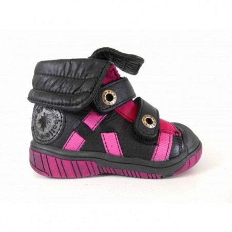 Chaussure Babybotte Cuir Velcro Fille