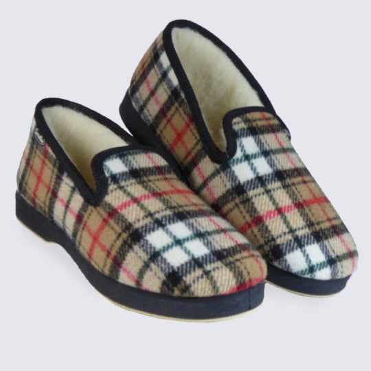 Chaussons Pantoufles Isotoner Femme - Semelle Ergonomique à Mémoire De Forme, Soutien De La Voûte Plantaire, Lavables (Charentaises) - 4
