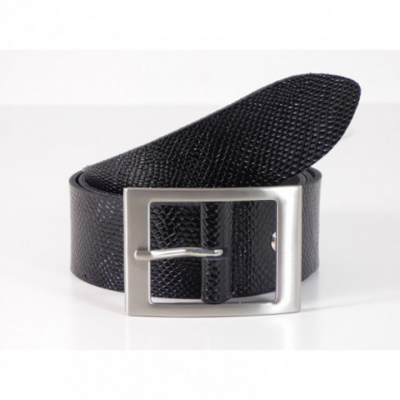 Ceinture Bernd Götz en cuir Noir motif Python