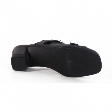 Mules Vital 0568 noir et argenté en cuir Mules Vital 0568 noir et argenté en cuir