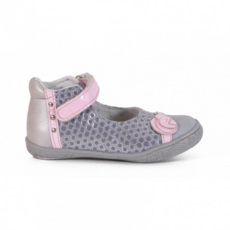 Chausures babybotte ouverte en cuir fille