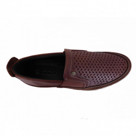 Baskets Slip-on Ecco en cuir marron