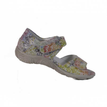 Nu pied Waldlaufer confort cuir à largeur Nu pied Waldlaufer confort cuir à largeur