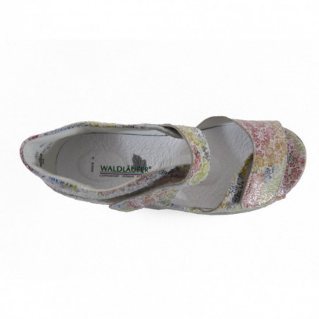 Nu pied Waldlaufer confort cuir à largeur Nu pied Waldlaufer confort cuir à largeur