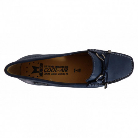 Mephisto Mocassin femme en cuir navy Confort