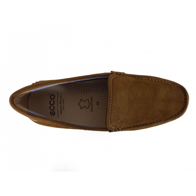 Mocassins en cuir Ecco Camel Confort