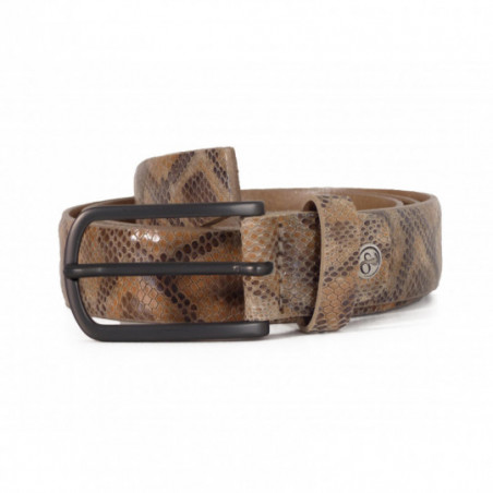 Ceinture Bern Götz Motif Python en cuir Tendance