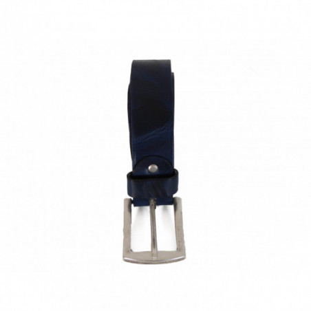 Ceinture en Cuir Bernd Götz Homme Bleue Tendance