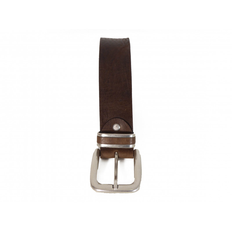 Ceinture en cuir Bernd Götz Homme Marron foncé