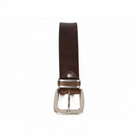 Ceinture en cuir Bernd Götz Homme Marron foncé