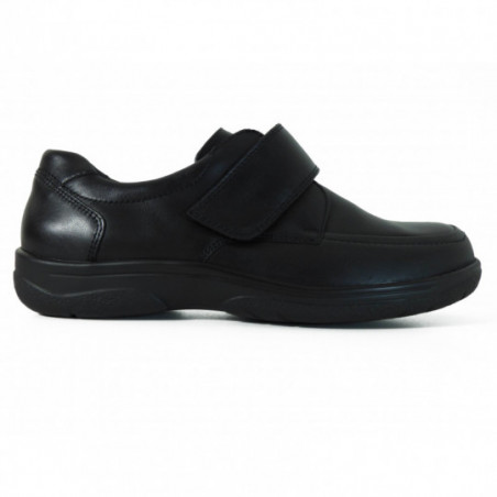 Chaussure de ville en cuir Waldlaufer confort noir