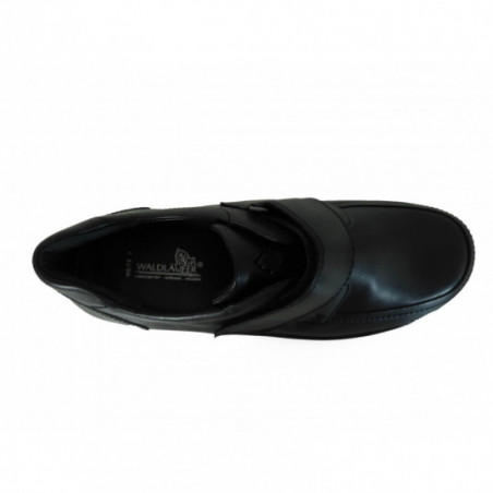 Chaussure de ville en cuir Waldlaufer confort noir