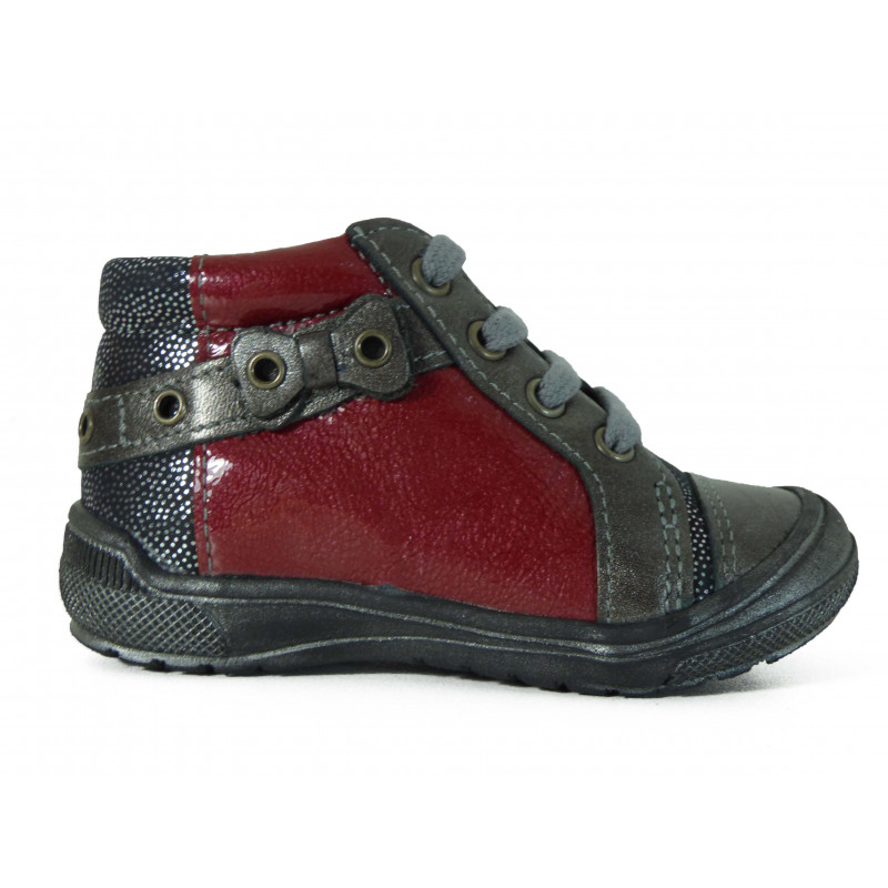 Chaussures de ville en cuir Babybotte petit noeud pour fille l Igert
