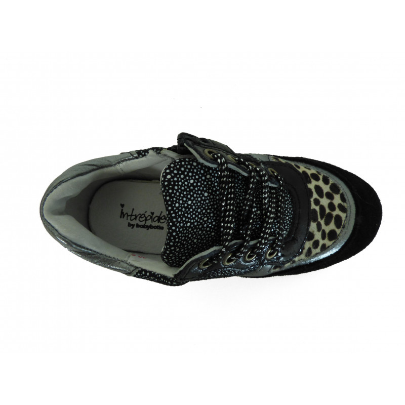 Baskets basses fille en cuir à lacet tendance Babybotte