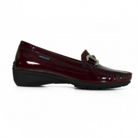 Mocassin Cuir Femme Mephisto Vin Tendance Natala