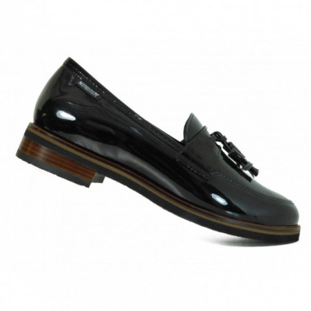 Mocassin en cuir vernis noir Mephisto tendance Piera