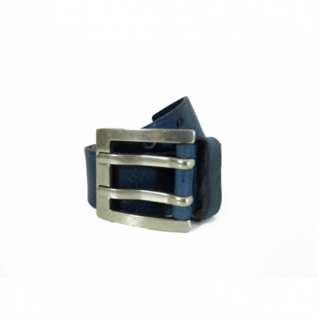 Ceinture en Cuir Bleu Tendance Homme Bernd Götz