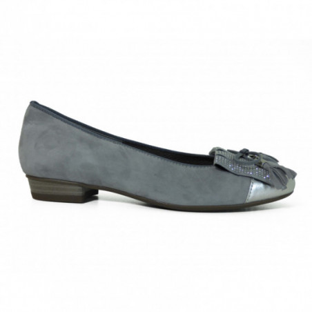 Ballerines en cuir argent Ara tendance Femme