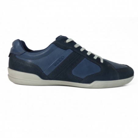 Baskets Ecco Homme en cuir Navy