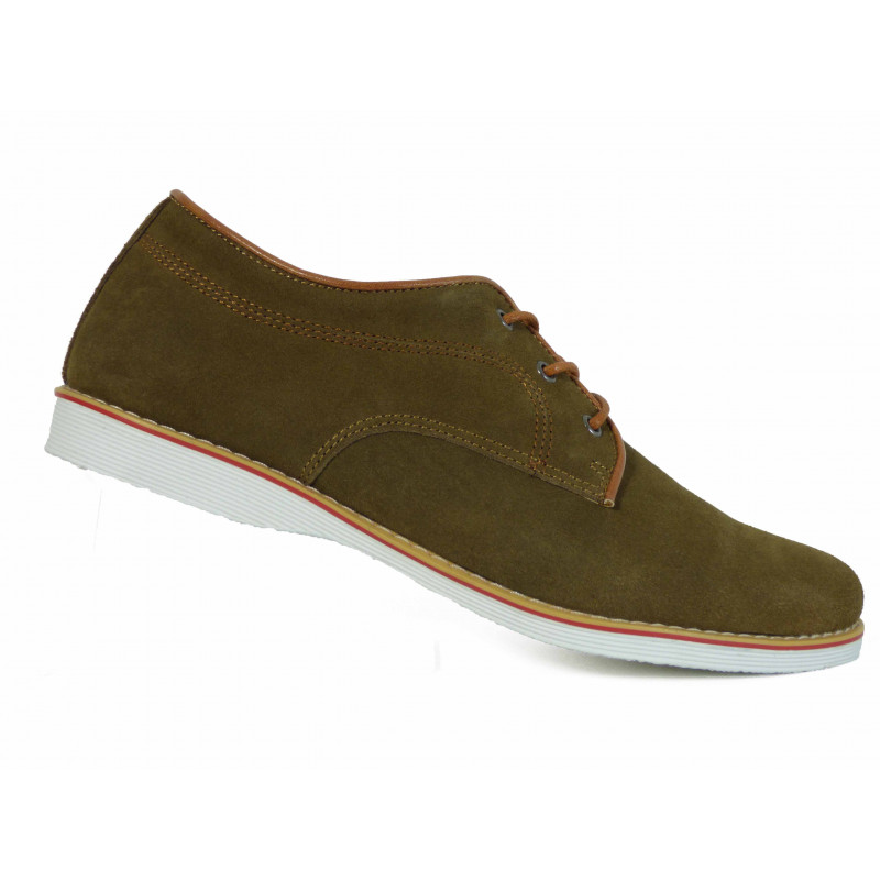 Chaussures Kdopa en cuir kaki Nubuck tendance