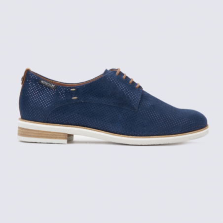 Chaussures de ville derby en cuir vernis Mephisto Navy