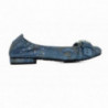 Ballerine K&S en cuir tendance bleu jeans Ballerine K&S en cuir tendance bleu jeans