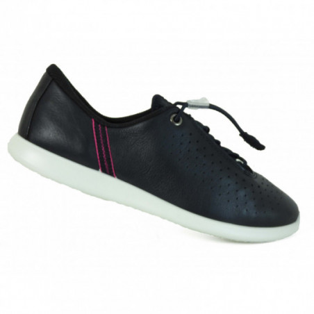 Baskets Femme Ecco en cuir Noir