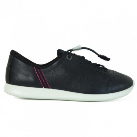 Baskets Femme Ecco en cuir Noir