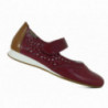 Ballerines en cuir Mephisto en cuir Confort Rouge
