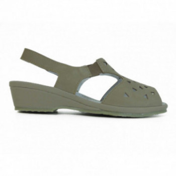 Nu pied en cuir Florett à bride élastiquée confort