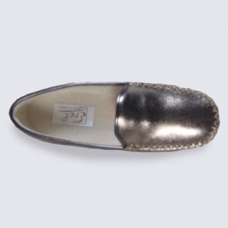 Pantoufle Erel en cuir Monica Bronze