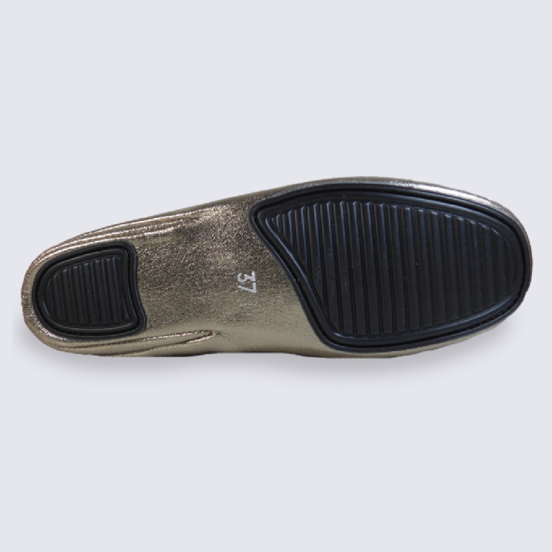 Pantoufle Erel en cuir Monica Bronze l Igert