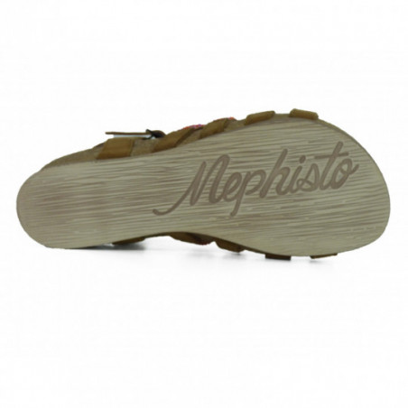 Nu-pied en cuir Mephisto Confort Victoire Corail