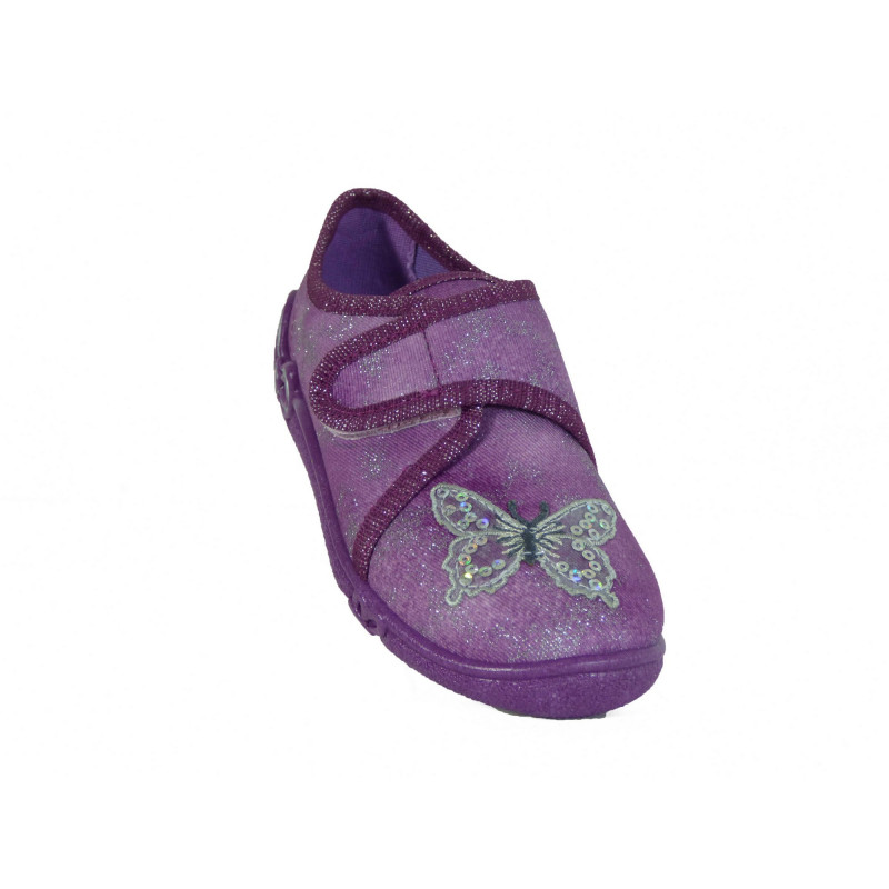 Chaussons Superfit en tissus Fille Baie Papillon