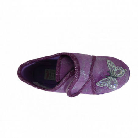 Chaussons Superfit en tissus Fille Baie Papillon