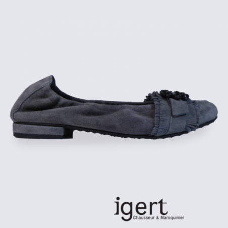 Ballerines K&S en cuir taupe tendance Ballerines K&S en cuir taupe tendance