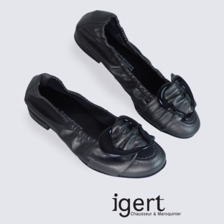 Ballerines K&S en cuir avec boucle en coeur Ballerines K&S en cuir avec boucle en coeur