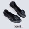 Ballerines K&S en cuir avec boucle en coeur Ballerines K&S en cuir avec boucle en coeur