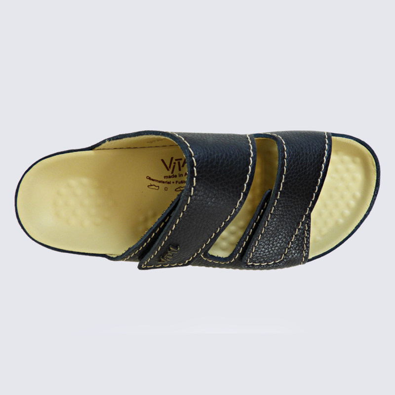 Mules Vital, mules homme en cuir noir