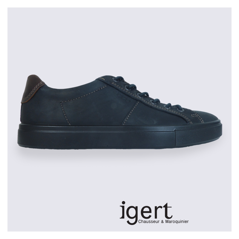 Baskets Ecco, baskets homme en cuir noir