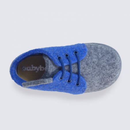 Chausson Bebe Babybotte Bleu Avec Chat I Igert Chausseur Maroquinier Dannemarie