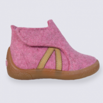 Chaussons bébé Babybotte rose à velcro