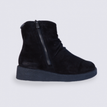 Bottine Mephisto, bottines femme en cuir nubuck noir