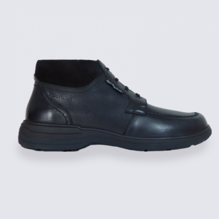 Chaussures Mephisto, chaussures homme en cuir noir Hydroprotect