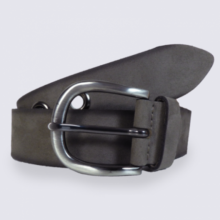 Ceinture femme Bernd Götz en cuir taupe